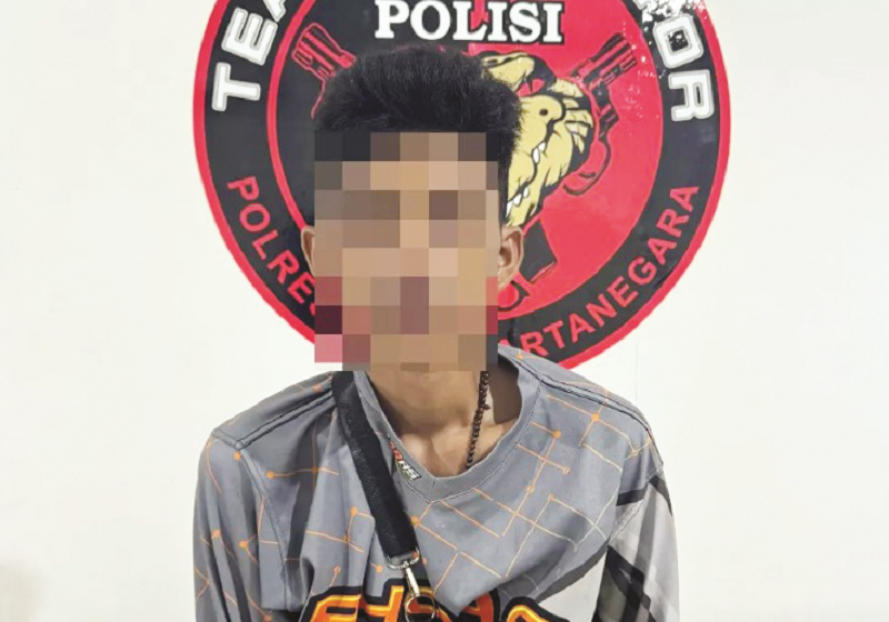 DIAMANKAN: Barang bukti tabung gas elpiji yang diamankan dari pelaku pencurian di sebuah toko sembako di Jalan Pahlawan, RT 011, Tenggarong, Jumat (17/1).