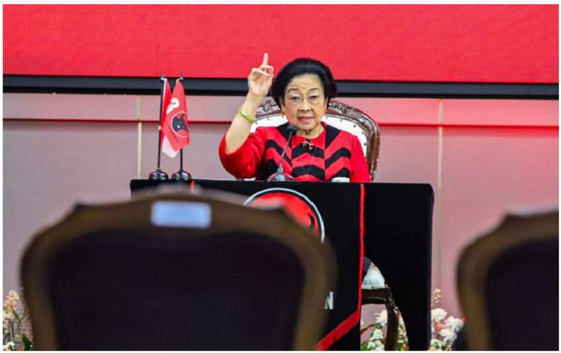 HUT: Ketua Umum PDIP Megawati Soekarnoputri berulang tahun ke-78. (Dery Ridwansah/ JawaPos.com)