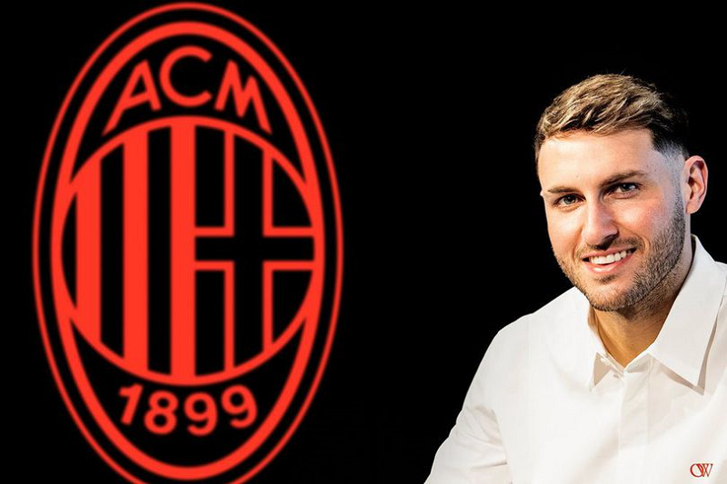 AC Milan X RESMI: AC Milan memperkenalkan striker barunya, Santiago Gimenez, Senin (3/2).