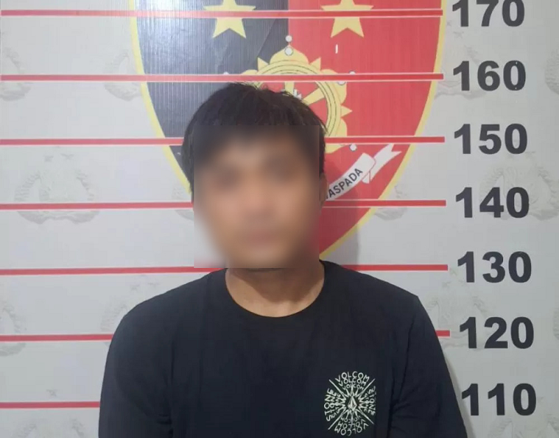 ISTIMEWA DITANGKAP: Pelaku pencurian AS (27) di Jalan Patimura Gang Sosial, Kelurahan Tenun, Kecamatan Samarinda Seberang.