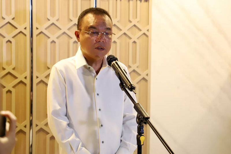 EFISIENSI: Wakil Ketua DPR Sufmi Dasco Ahmad mengatakan soal efisiensi anggaran tidak akan berdampak terhadap pemutuhan kerja pegawai. (Dery Ridwansah/ JawaPos.com)