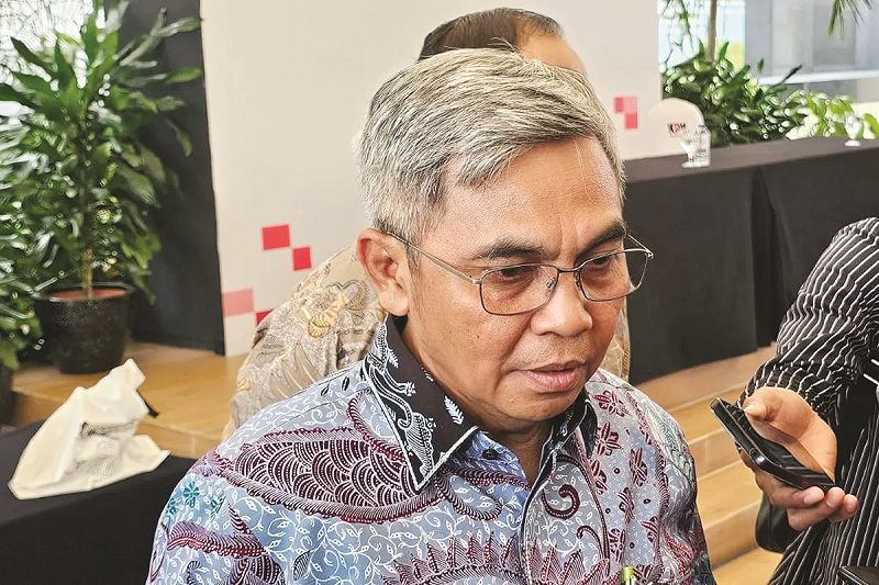 RIDWAN/JAWA POS BERI KETERANGAN: Ketua KPK Setyo Budiyanto di Gedung Merah Putih KPK, Jakarta, Rabu (22/1).