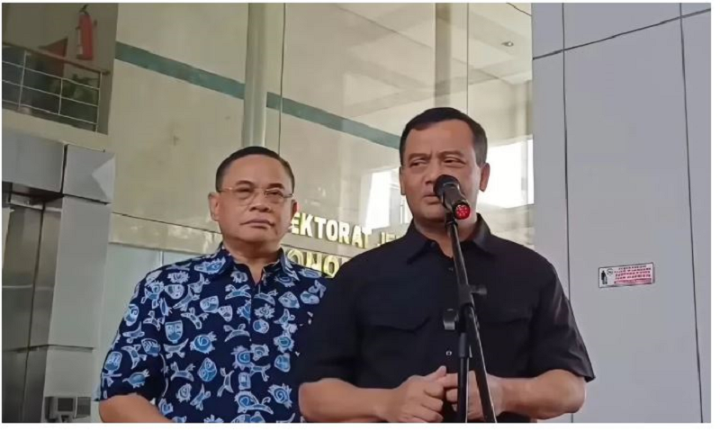 KADER GERINDRA: Gubernur terpilih Jawa Tengah (Jateng) Ahmad Luthfi di kantor Kementerian Dalam Negeri (Kemendagri), Jakarta Pusat, Minggu (16/2).