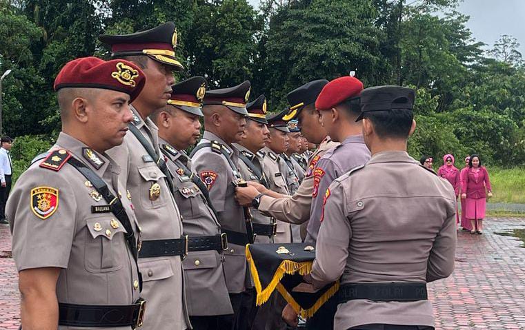 ROTASI: Sertijab pejabat Polres Tana Tidung yang digelar, Jumat (21/2). (FOTO: Polres Tana Tidung).
