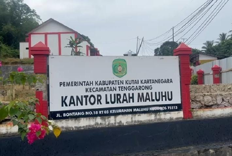 ISTIMEWA BARU: Kantor Lurah Maluhu, Kecamatan Tenggarong yang masih dalam tahap pembangunan.
