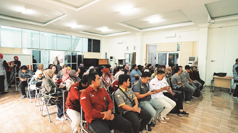 Diskominfo Kukar KOMPETENSI: Pelatihan digelar di Aula Dinas Sosial Kukar.