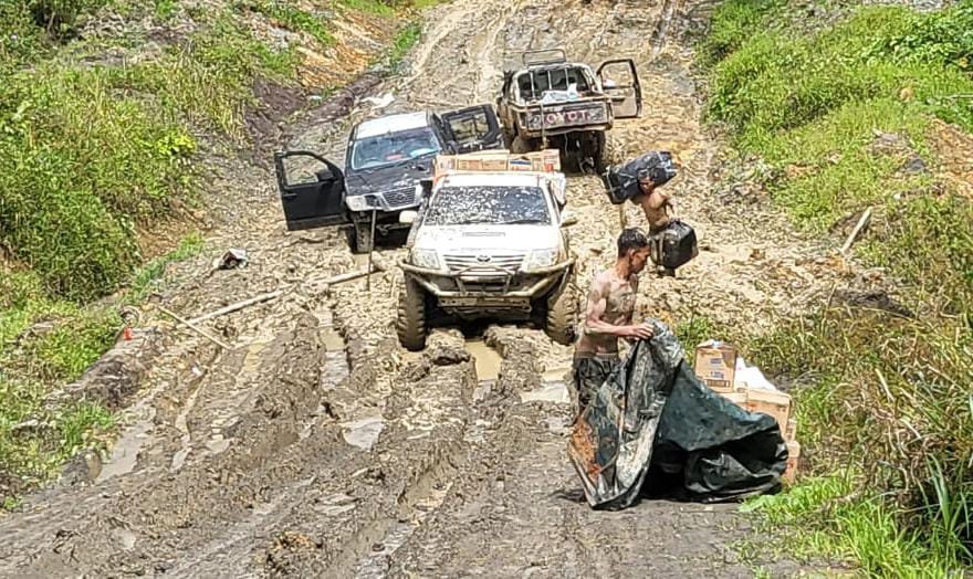 PENANGANAN: Kondisi konektivitas infrastruktur di wilayah perbatasan Kaltara. FOTO: RIKO ADITYA/RADAR TARAKAN