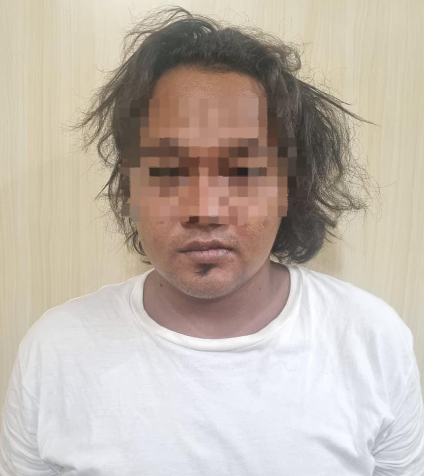 DOK POLRES NUNUKAN DIAMANKAN: Pria berinisial AN (31) ditangkap setelah digerebek membawa sabu ke lokalisasi di Nunukan.