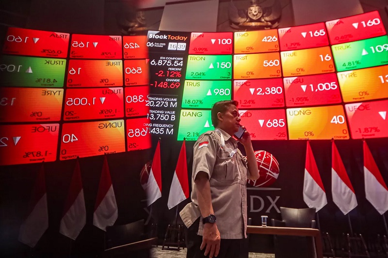 ILUSTRASI: Indeks Harga Saham Gabungan (IHSG). Anggota Komisi XI DPR RI meminta investor tenang. (Salman Toyibi/Jawa Pos)
