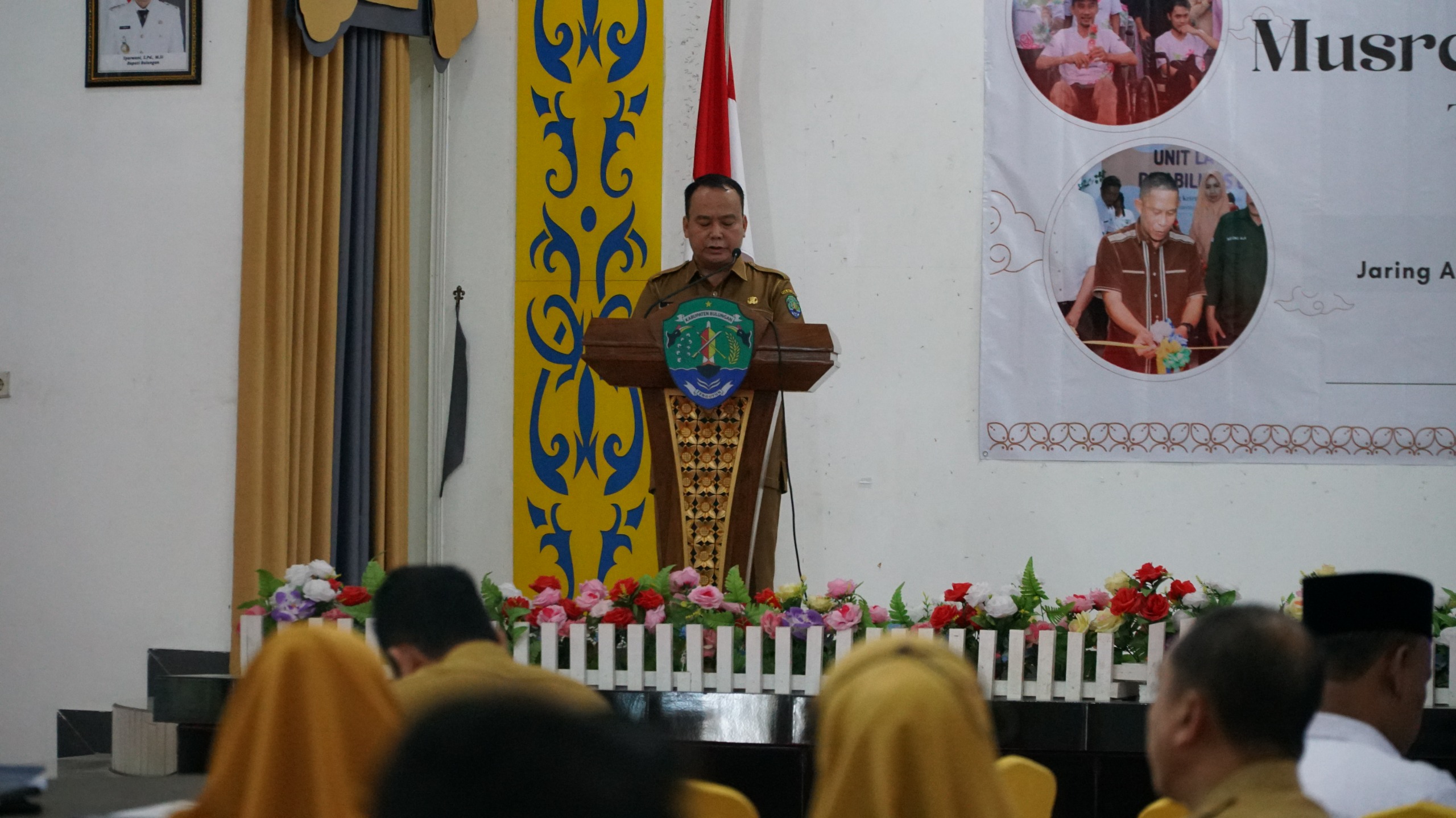 BERI ARAHAN : Wabup Bulungan saat memberikan arahan dalam Musrenbang Inklusi 2025.