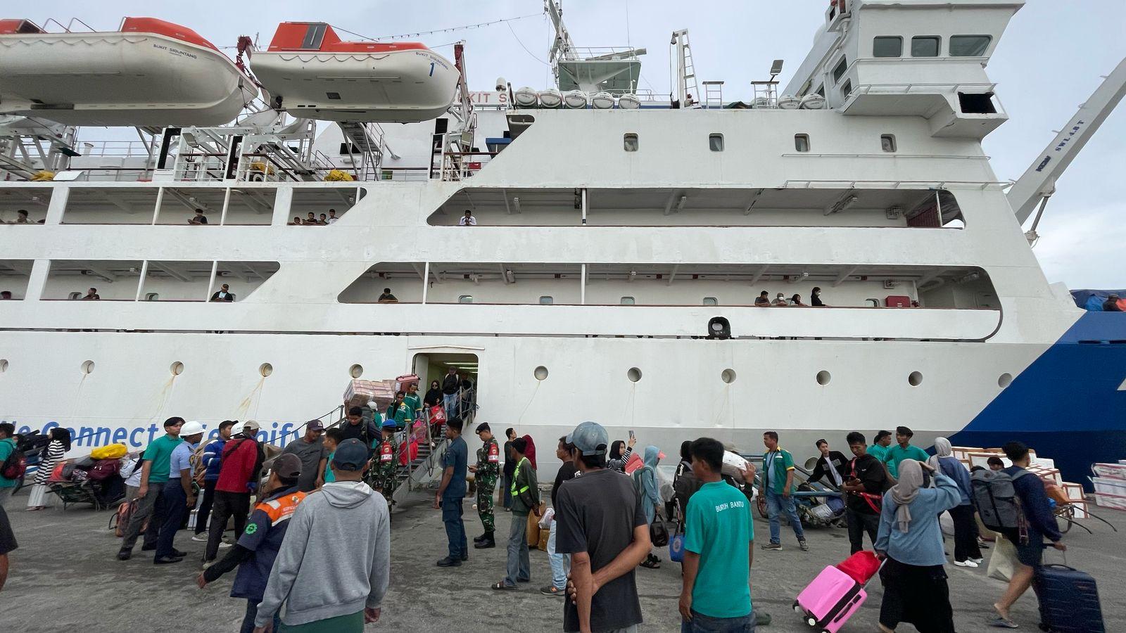ARUS MUDIK : Puncak arus mudik di Pelabuhan Malundung Tarakan terjadi pada Rabu (26/3) lalu. FOTO: ELIAZAR/RADAR TARAKAN