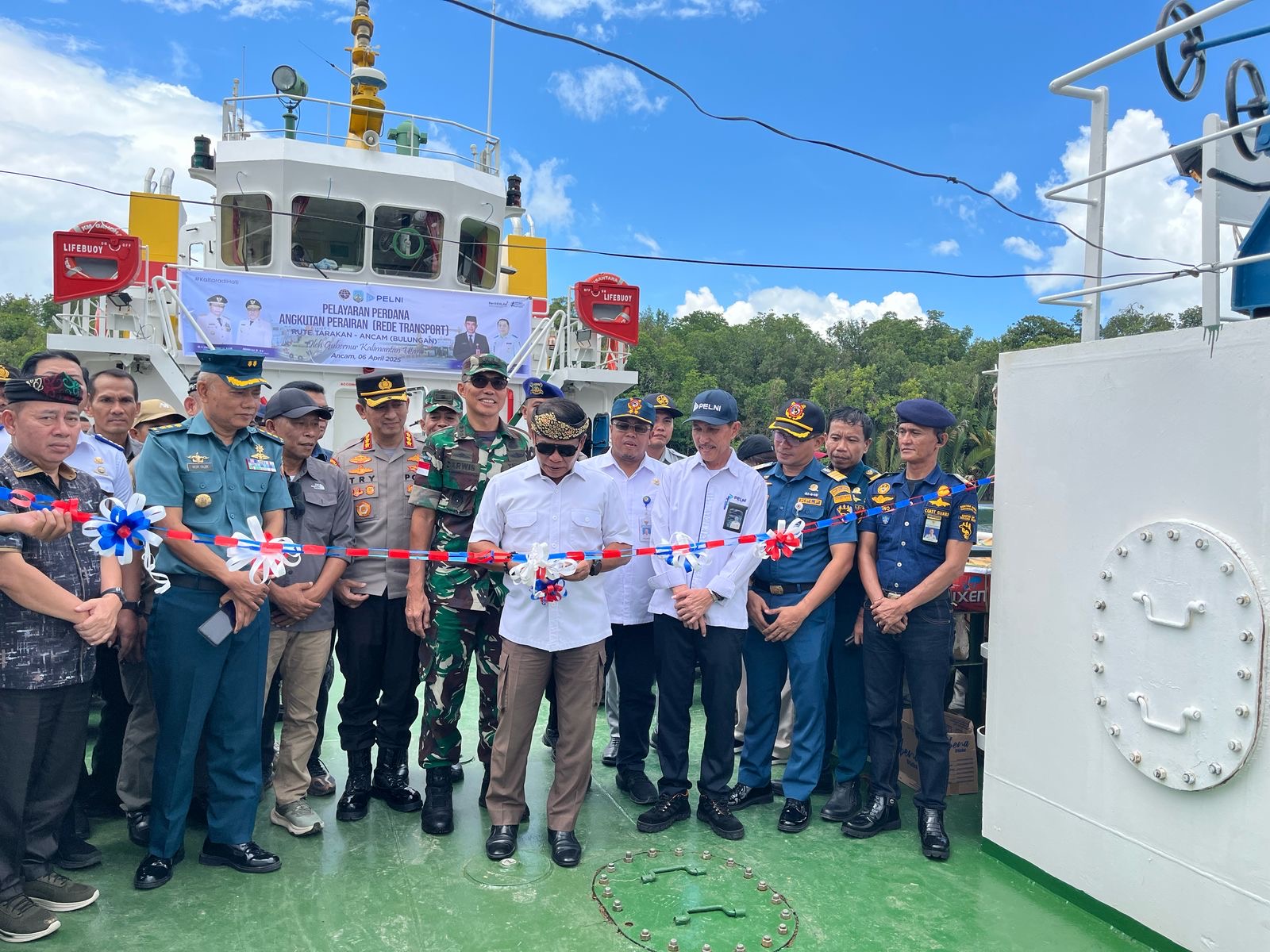 BERLABUH : Tampak KM Gandha Nusantara 05 yang akan melayani rute Tarakan-Ancam.