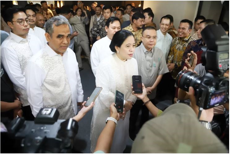 ANTISIPASI: Ketua MPR Ahmad Muzani bersama Ketua DPR Puan Maharani.