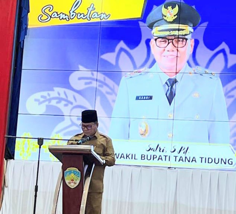 PROGRAM KERJA: Wabup Tana Tidung Sabri membuka secara resmi Musrenbang RKPD 2026 di Pendopo Djaparuddin, Tideng Pale. (FOTO: IST)
