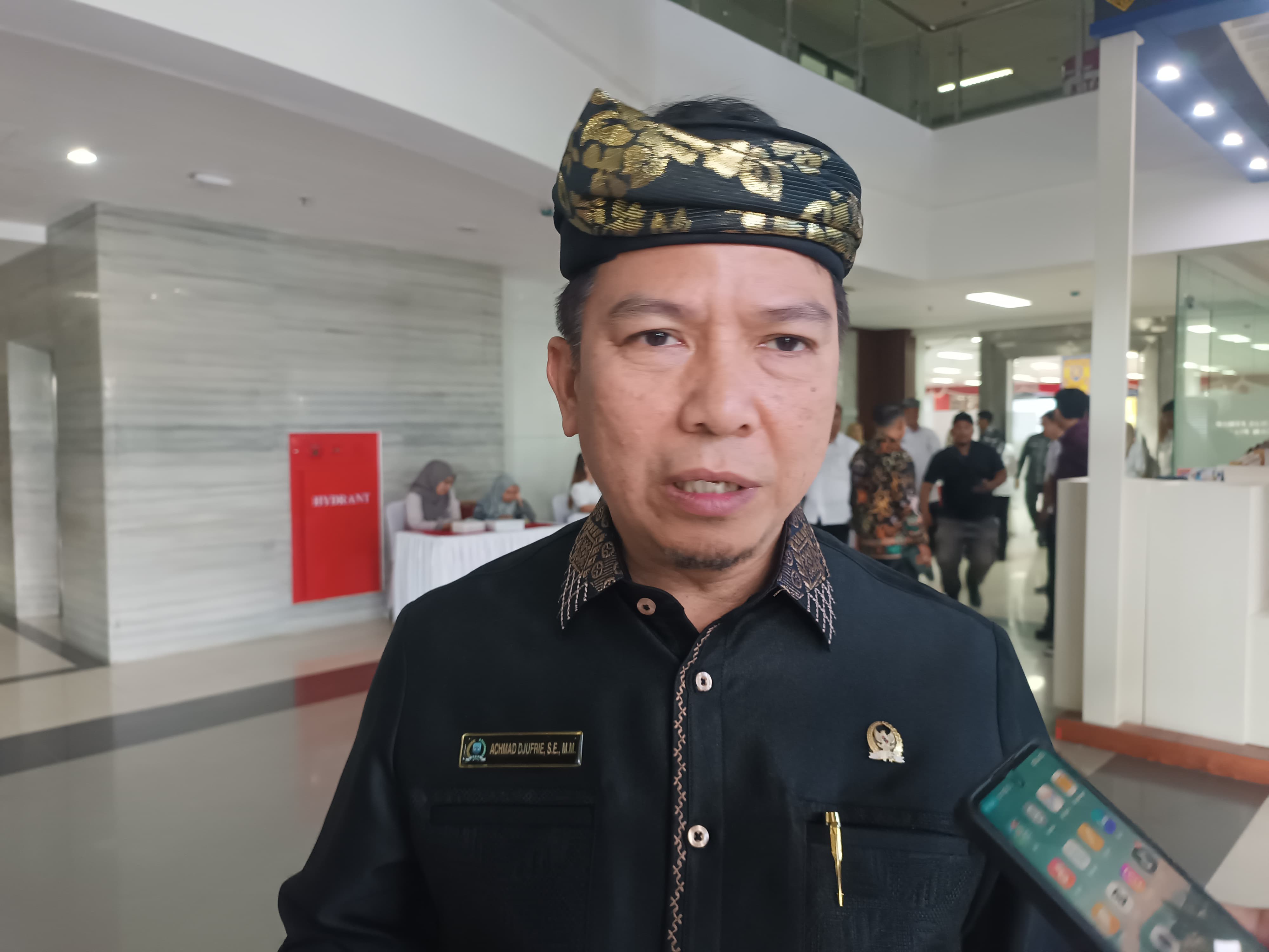 Ketua DPRD Kaltara &ndash; Achmad Djufrie. FOTO: IWAN K/RADAR TARAKAN