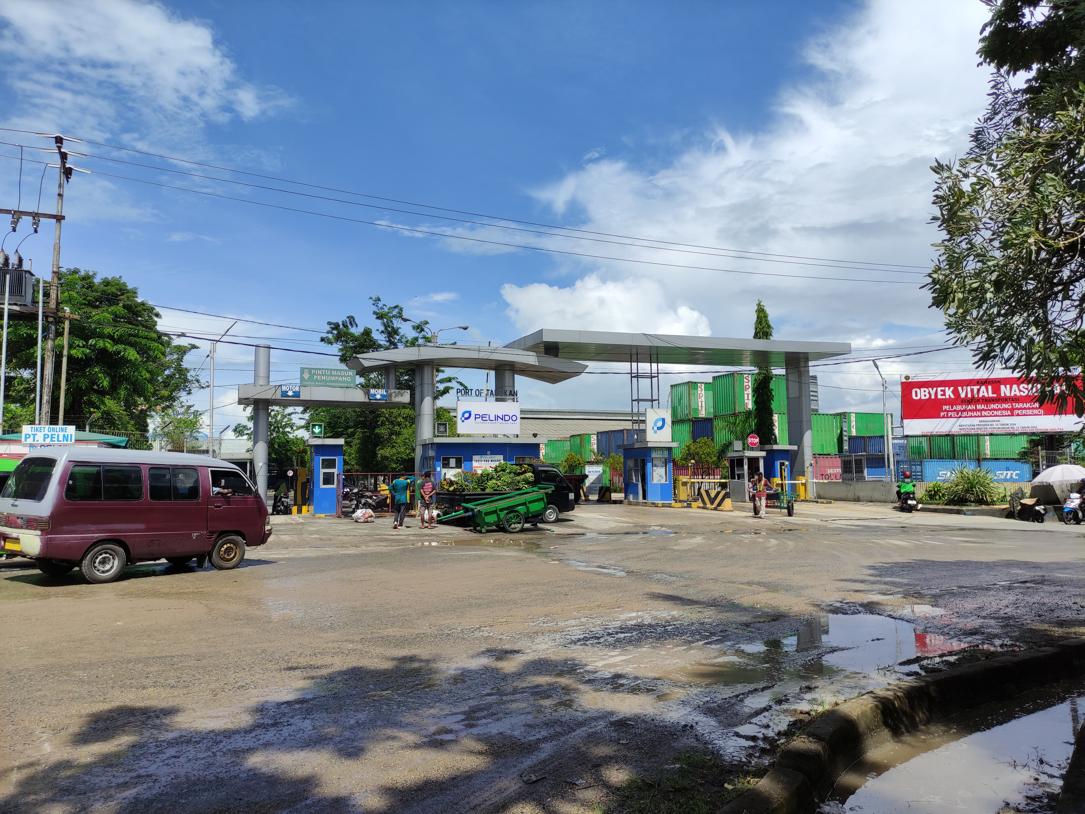 Situasi Pelabuhan Malundung Tarakan steril dari parkir liar Truk. FOTO: WILDAN/RADAR TARAKAN