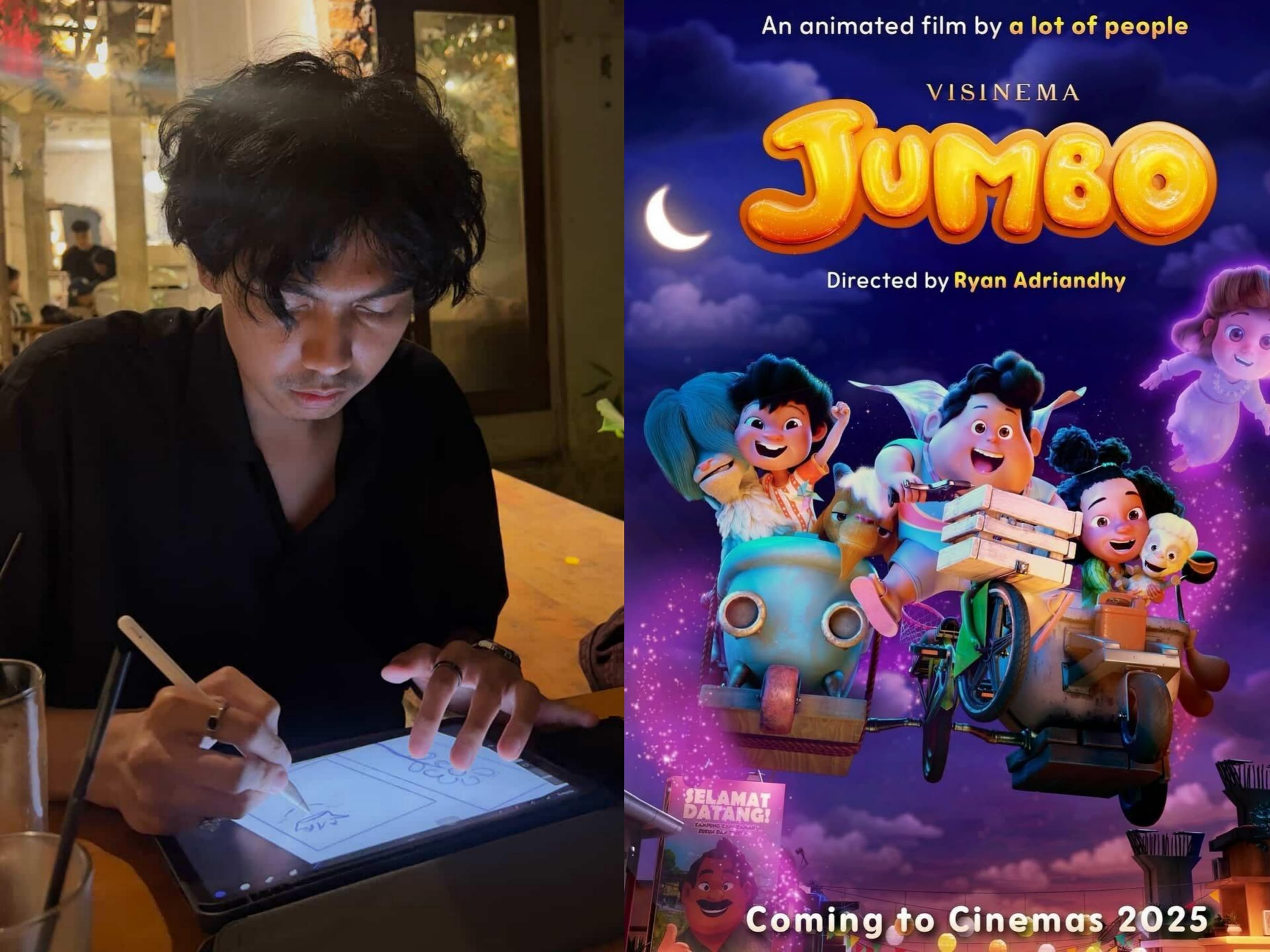 BERBAKAT: Musyafa Adli, pemuda asal Tanjung Selor yang merupakan bagian dari Creative Director dan 2D Animator di film animasi Jumbo. ISTIMEWA/RADAR TARAKAN