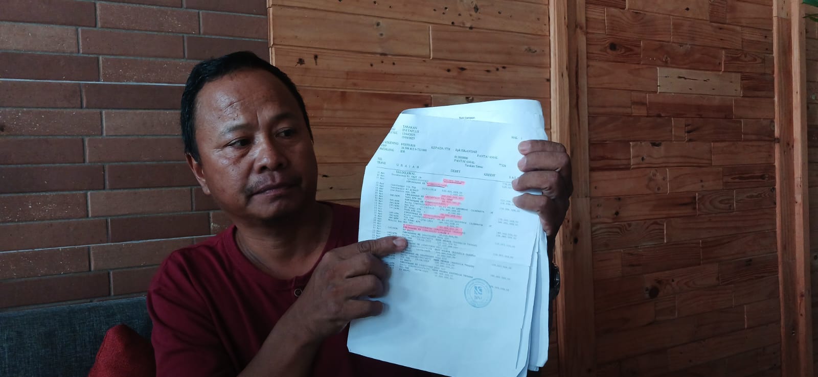 Iskandar warga Kelurahan Pantai Amal Kecamatan Tarakan Timur Kota Tarakan yang mengalami penipuan