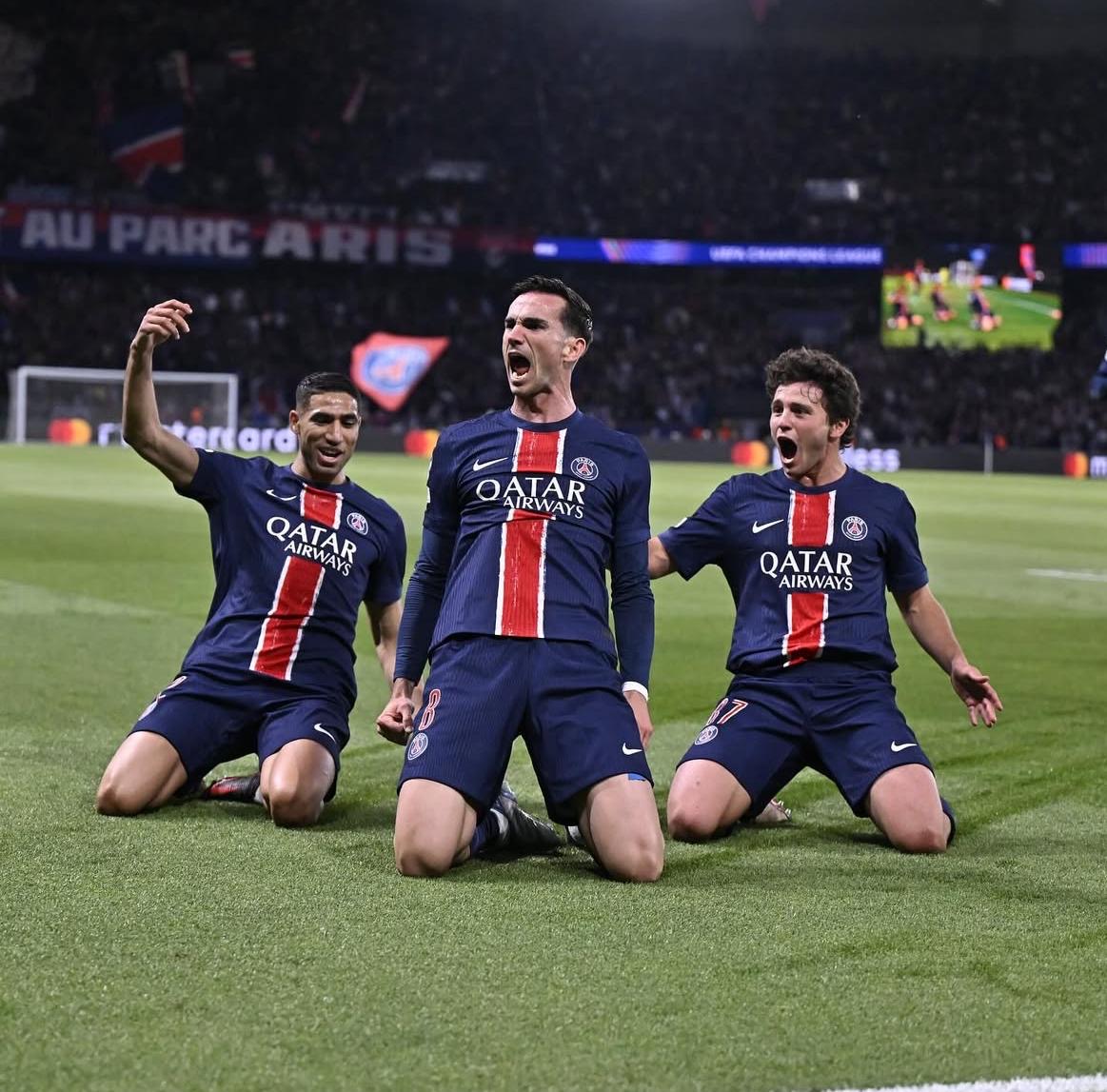 SUMBANG GOL: Achraf Hakimi dan Fabian Ruiz mengubur mimpi Arsenal lolos ke final Liga Champions musim ini. FOTO: INSTAGRAM FABIAN RUIZ