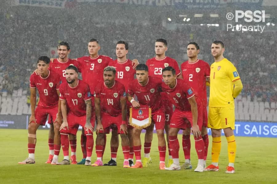 SANKSI: Skuad Timnas Indonesia