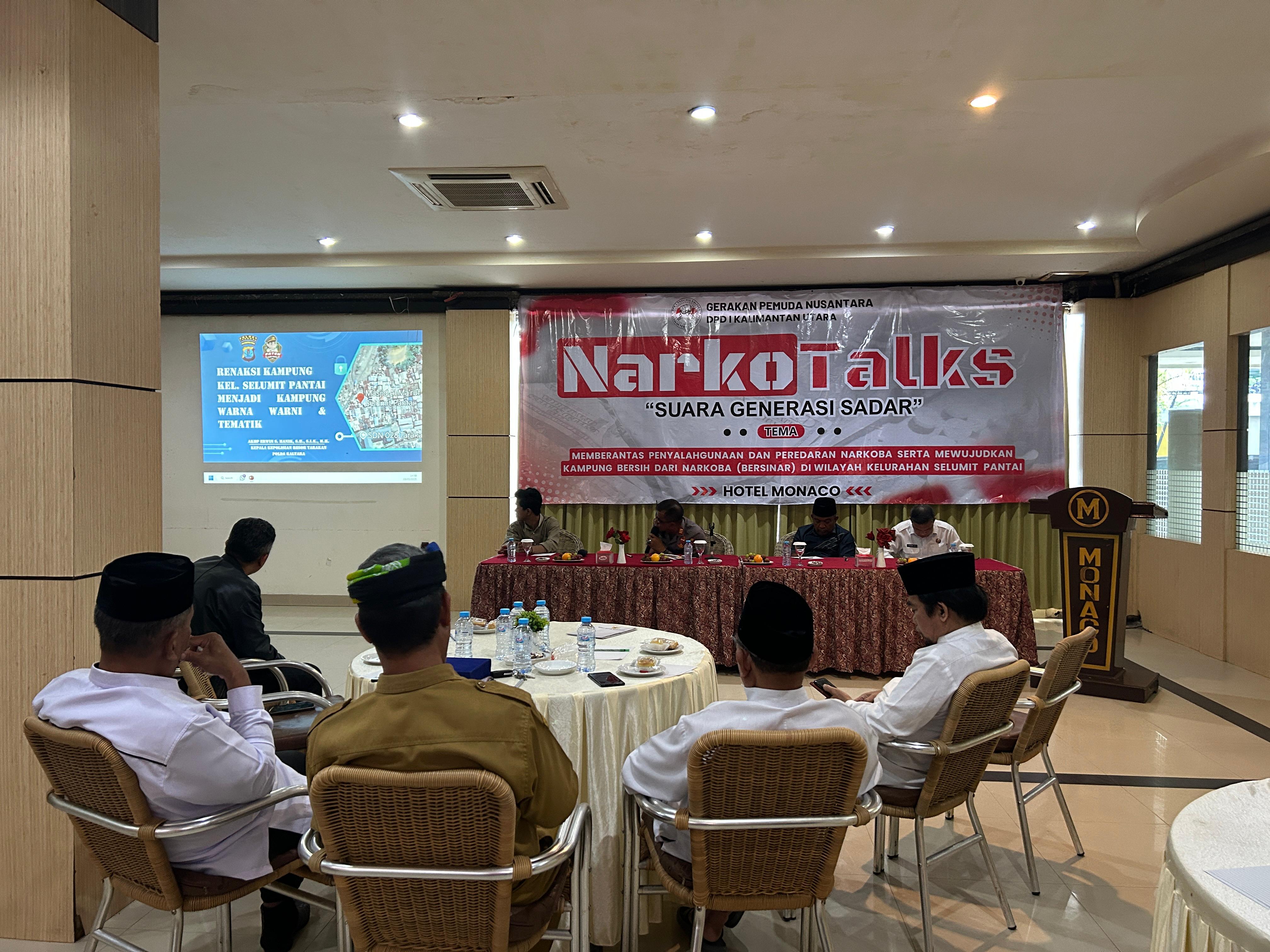 DISKUSI: Peran semua pihak dibutuhkan dalam pemberantasan narkotika di Kelurahan Selumit Pantai. FOTO:&nbsp;ELIAZAR/RADAR TARAKAN