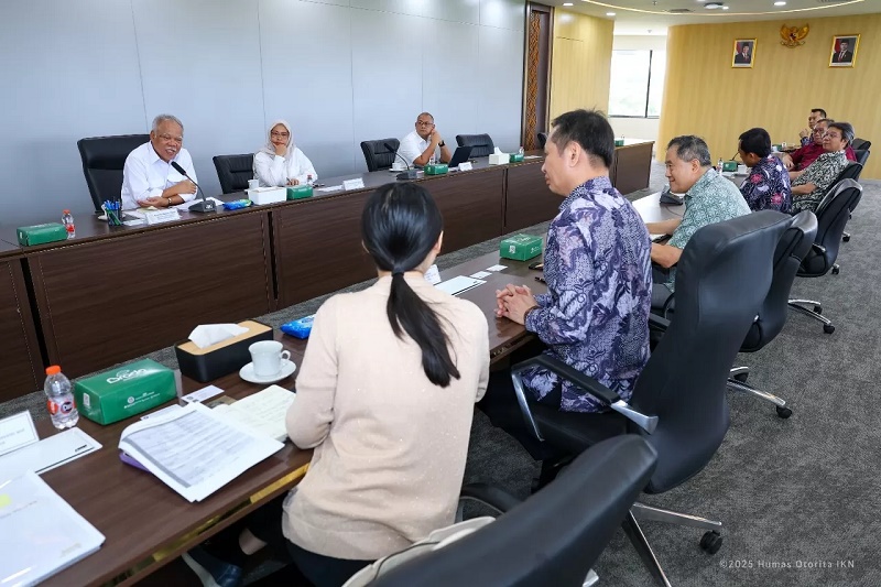 DELEGASI: Kepala OIKN, Basuki Hadimuljono menerima delegasi TETO.FOTO: ISTIMEWA