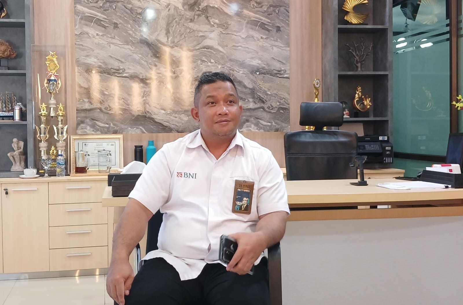 Pimpinan BNI Cabang Tarakan Ruliansyah. FOTO:&nbsp;AGUS DIAN ZAKARI/ RADAR TARAKAN