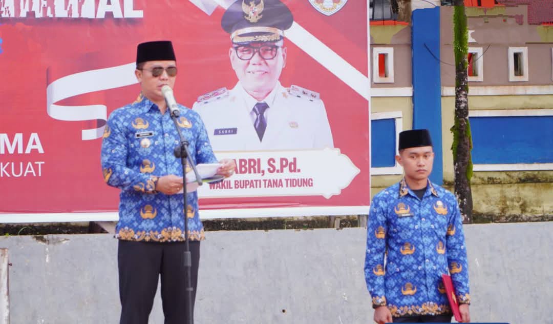 KHIDMAT: Bupati Tana Tidung Ibrahim Ali menjadi irup Hari Kebangkitan Nasional ke-177.