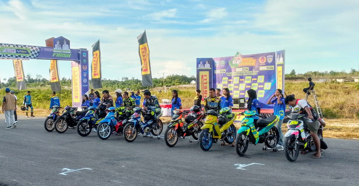 BALAPAN: Tampak para pembalap yang mengikuti Borneo Race Championship dan Kejurprov Road Race 2025.