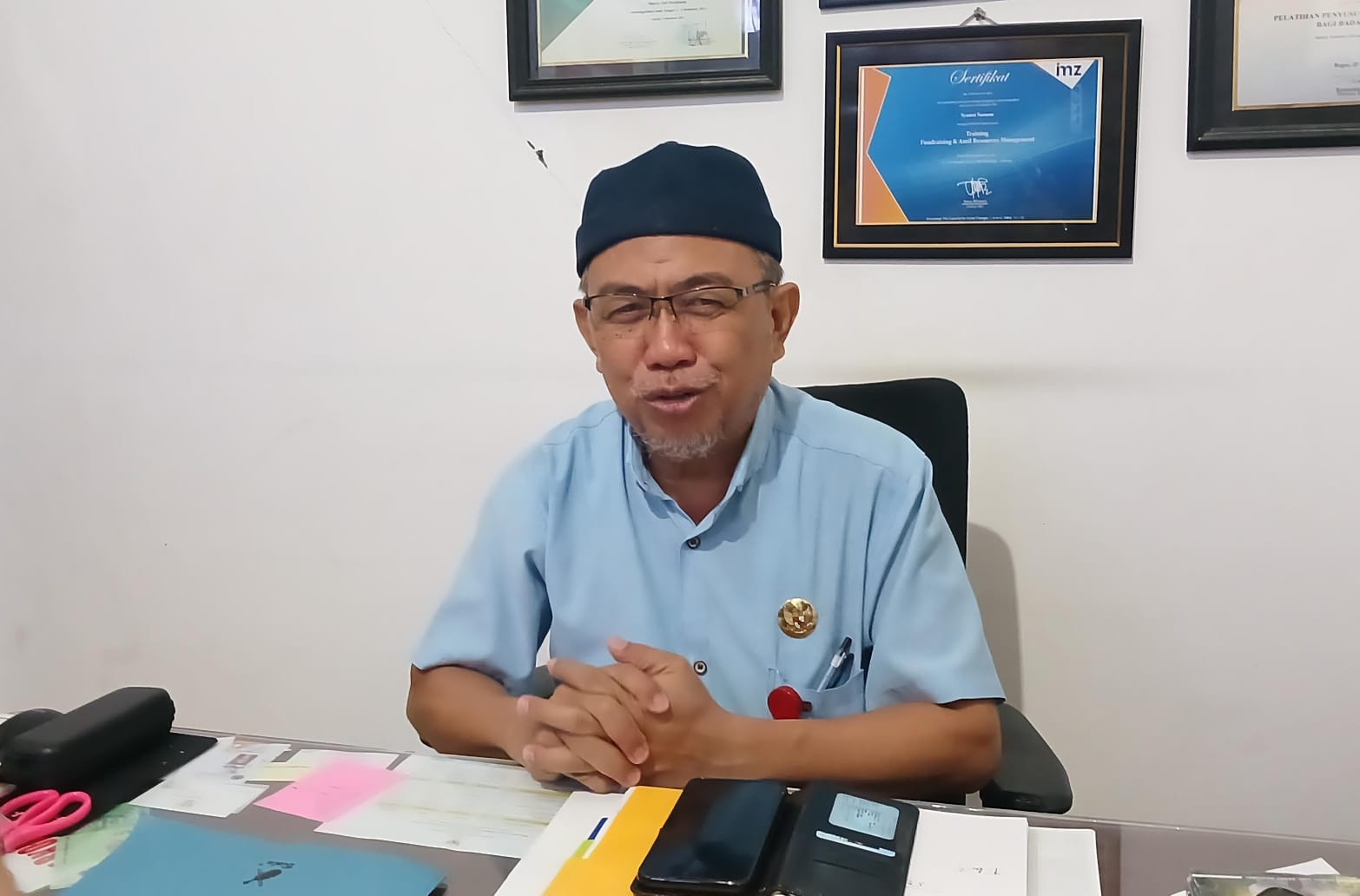 AGUS DIAN ZAKARIA/RADAR TARAKAN Sekertaris Forum Kerukunan Umat Beragama (FKUB) Tarakan Syamsi Sarman