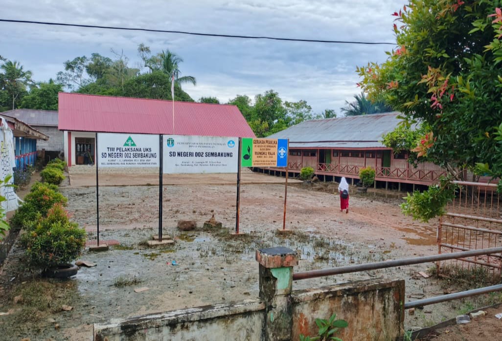 NORMAL: Kondisi SDN 002 Sembakung pasca terendam banjir yang terjadi pada Mei 2025 lalu. FOTO:&nbsp;BPBD NUNUKAN