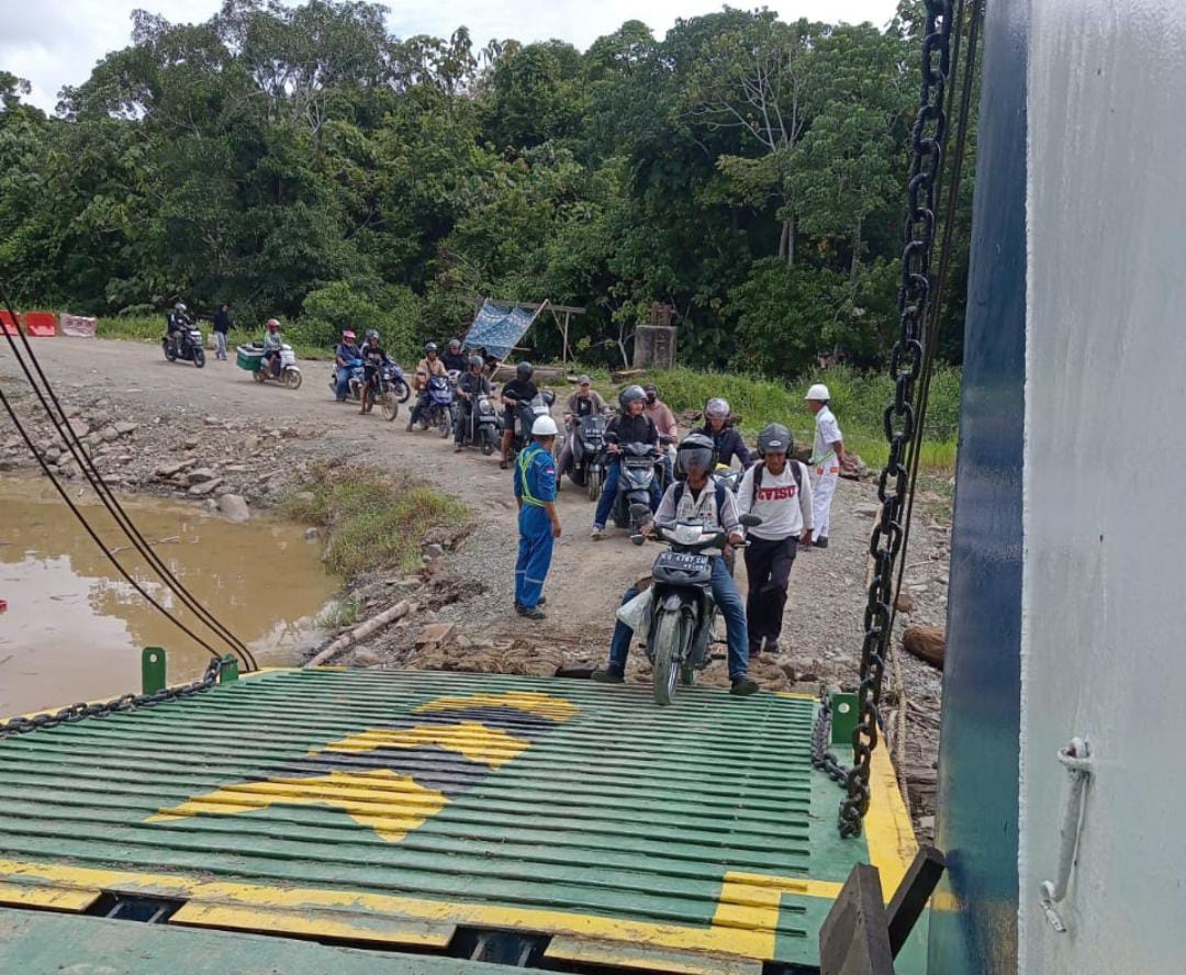 SETOP SEMENTARA: Besok, merupakan hari terakhir kapal feri Manta melayani rute Sebawang ke Tarakan sebelum libur lebaran pada 6 Juni.