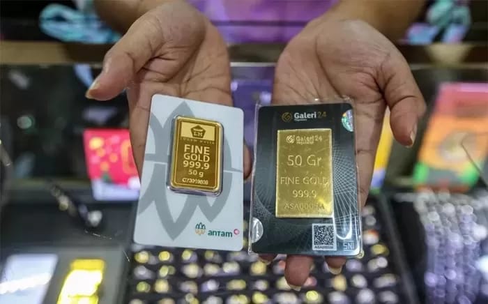 DOK/RADAR TARAKAN MELONJAK: Harga emas antam tembus Rp 1.978.000 per gram.