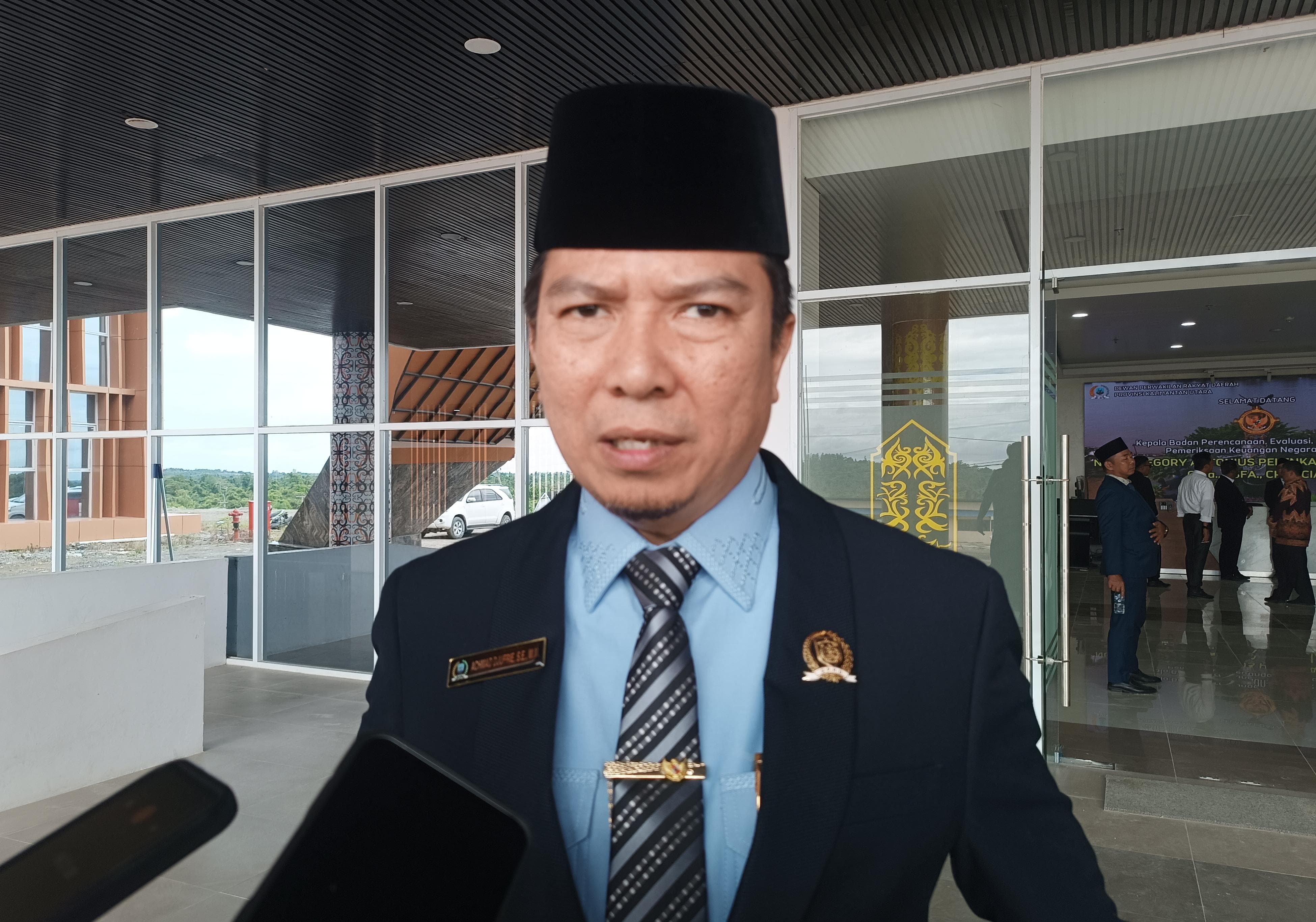 Ketua DPRD Kaltara H. Achmad Djufrie. FOTO: IWAN K/RADAR TARAKAN