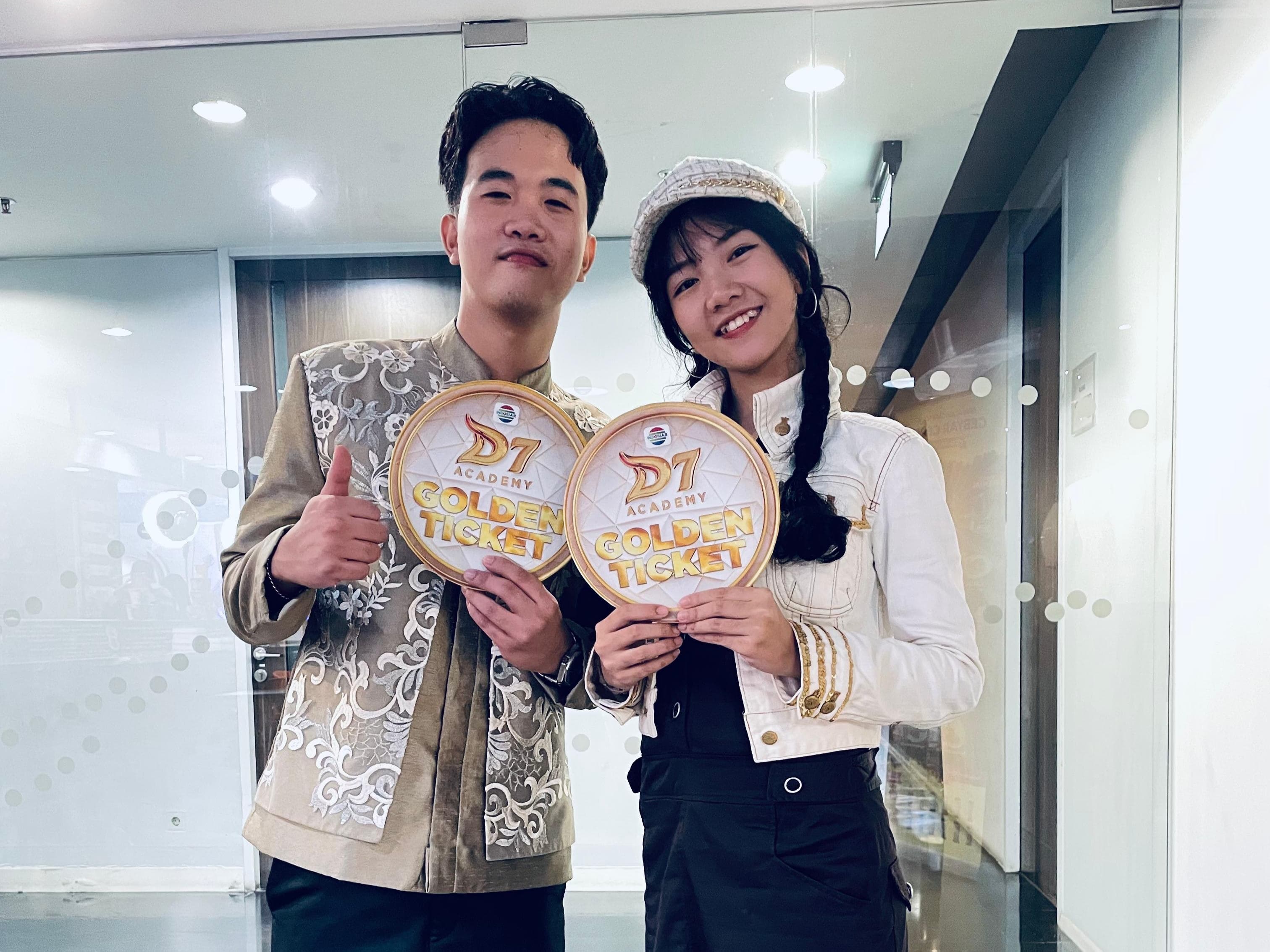 ISTIMEWA/RADAR TARAKAN BANGGA: Muhammad Nazwa dan Chantika Putri Ayu, peserta Dangdut Academy 7 asal Tarakan yang mendapat golden ticket.