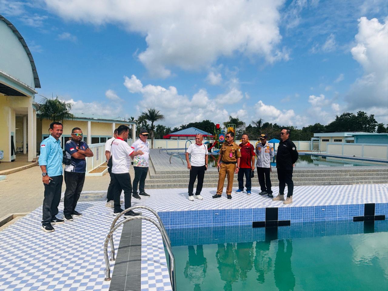 MONITORING: Tim Panwasrah Porprov II Kaltara meninjau sejumlah sarana dan prasarana oleh yang ada di Kabupaten Malinau. FOTO:&nbsp;ISTIMEWA