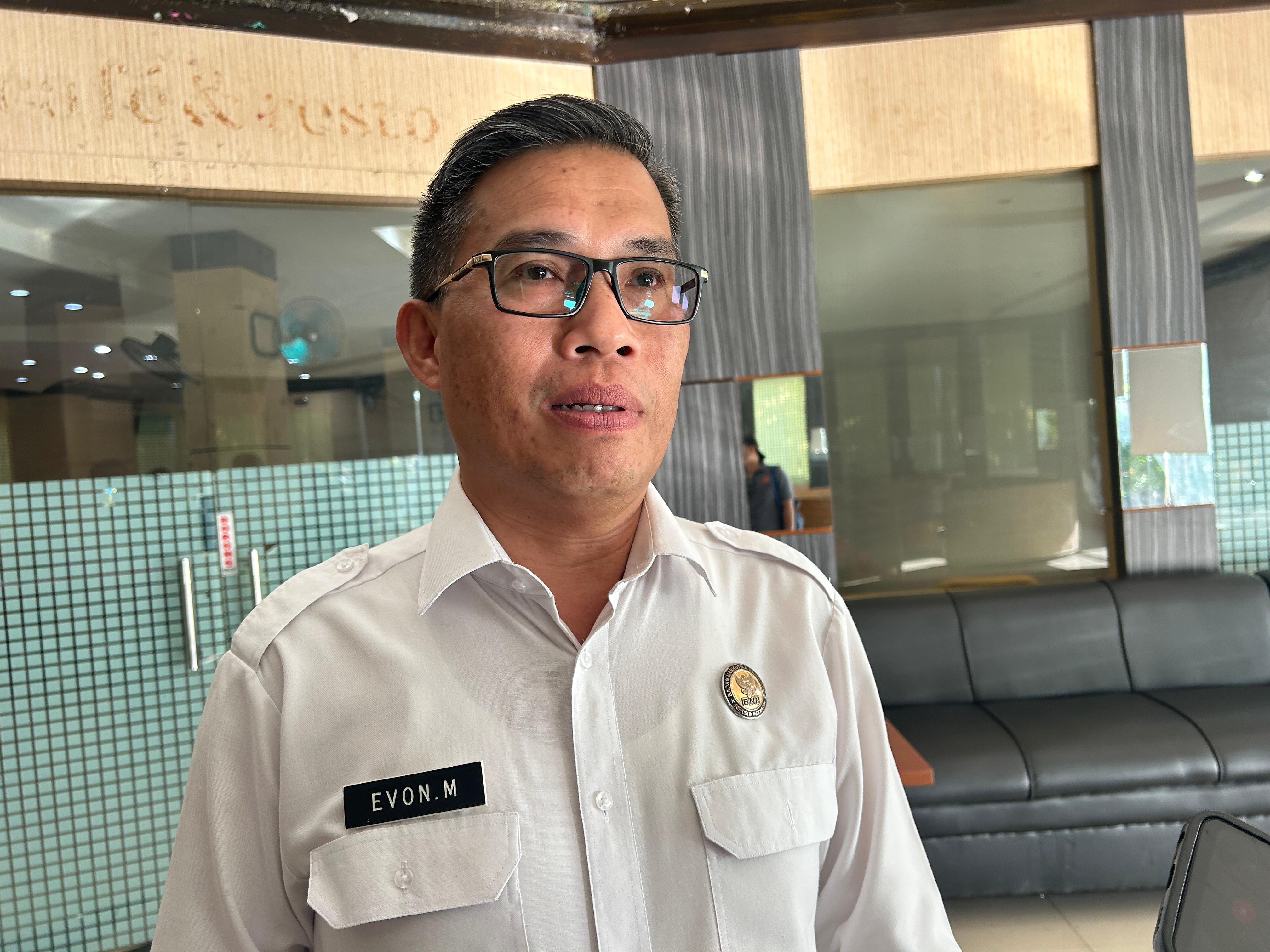 ELIAZAR/RADAR TARAKAN Kepala BNNK Tarakan Evon Meternik