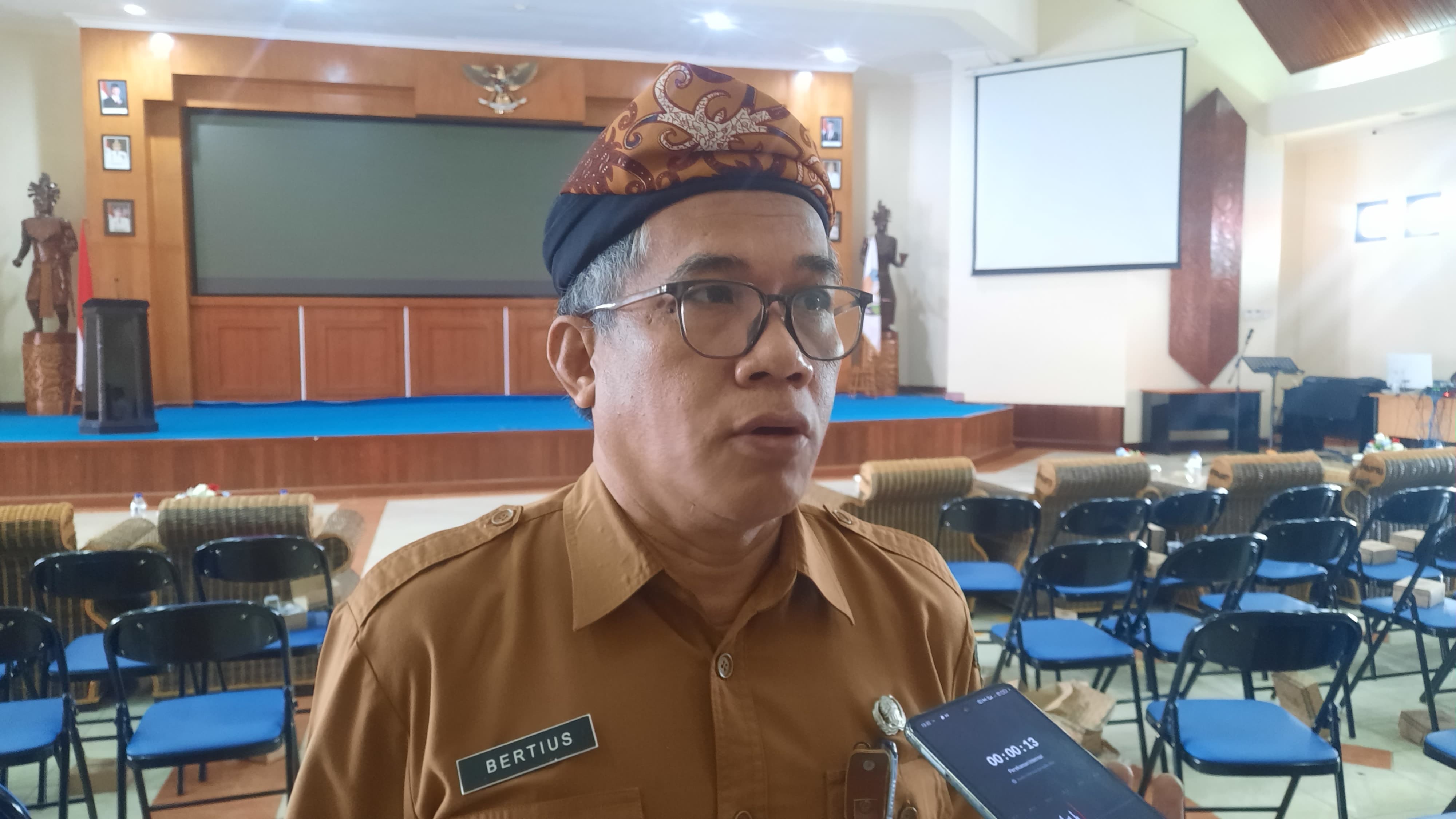 Kepala Badan Perencanaan Pembangunan Daerah (Bappeda) Provinsi Kalimantan Utara, Bertius, S.Hut.FOTO:DIPA/RADAR TARAKAN