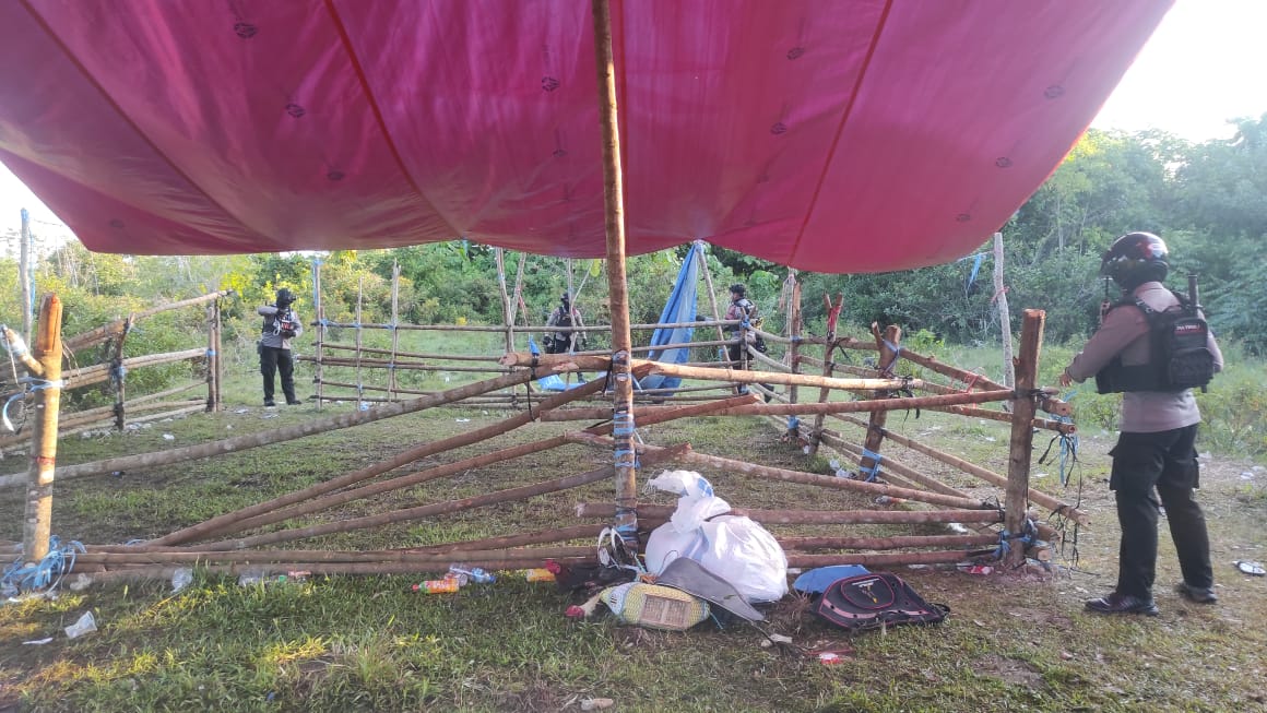 ISTIMEWA: Lokasi Penggerebekan Sabung Ayam.