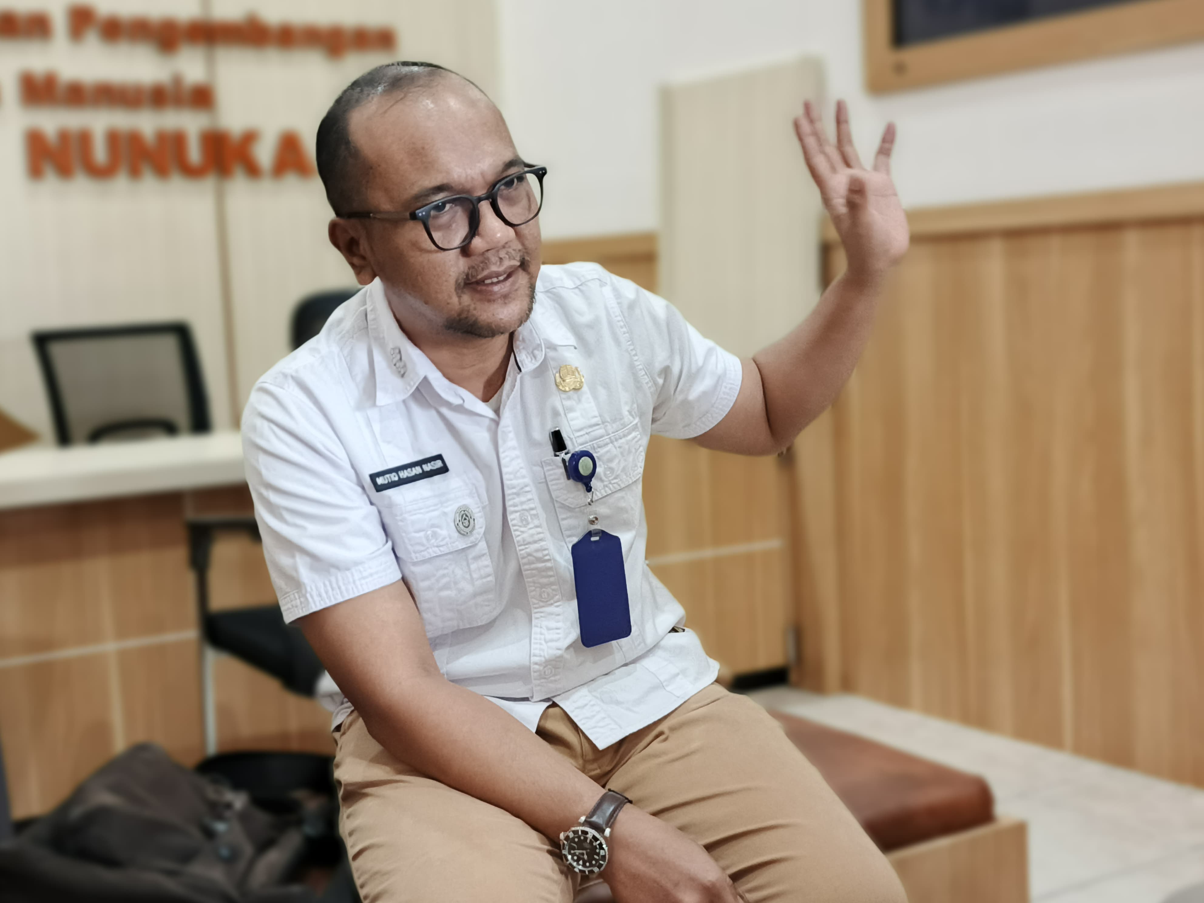 Kepala Bidang Pengadaan, Pemberhentian, dan Informasi Kepegawaian (PPIK) pada BKPSDM Nunukan, Mutiq Hasan Nasir. Foto: RADAR TARAKAN