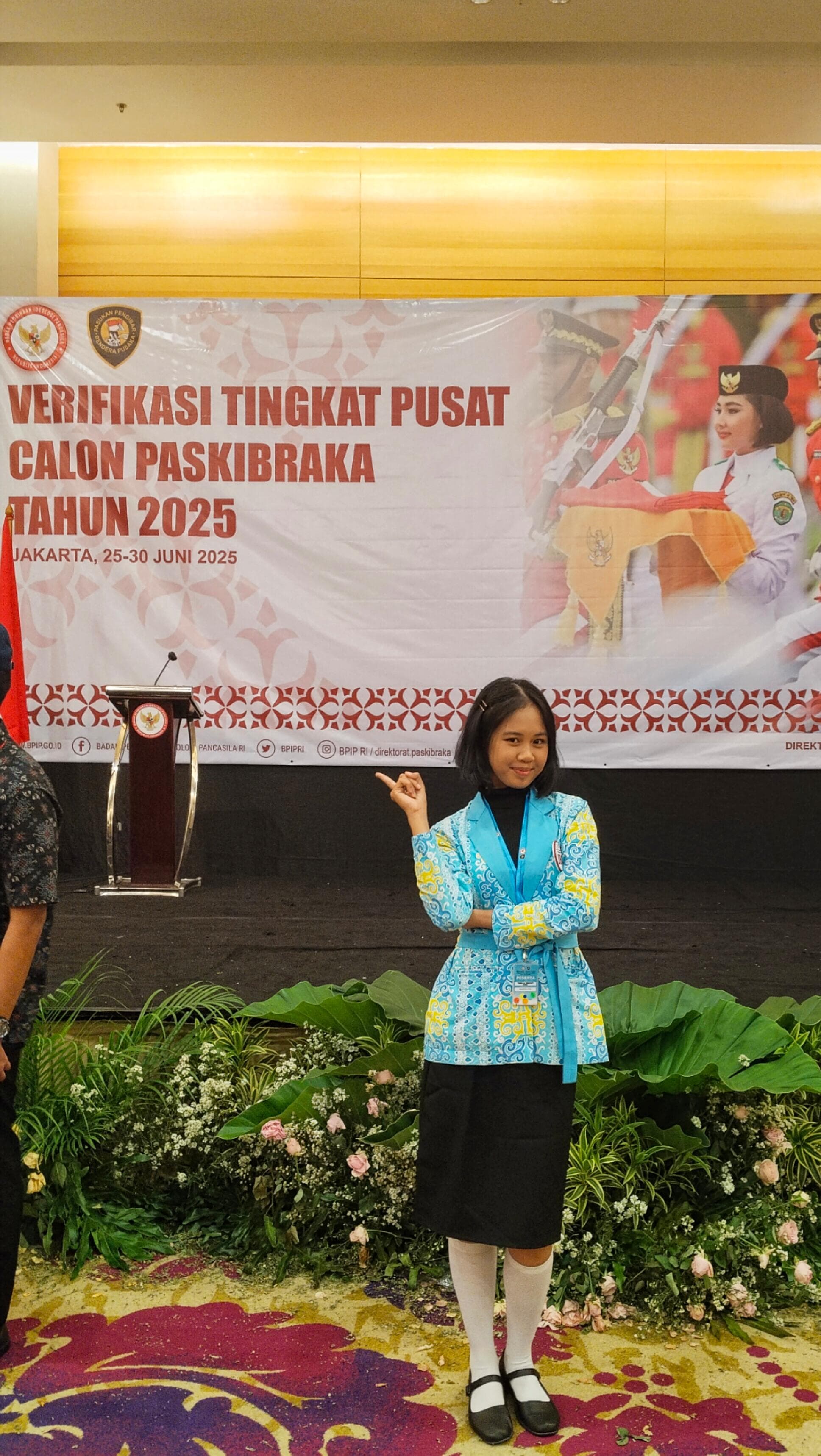 MEMBANGGAKAN: Tabella Ismayati Assa, pelajar SMKN 1 Tarakan yang lolos Paskibraka Nasional 2025.FOTO: ISTIMEWA/RADAR TARAKAN