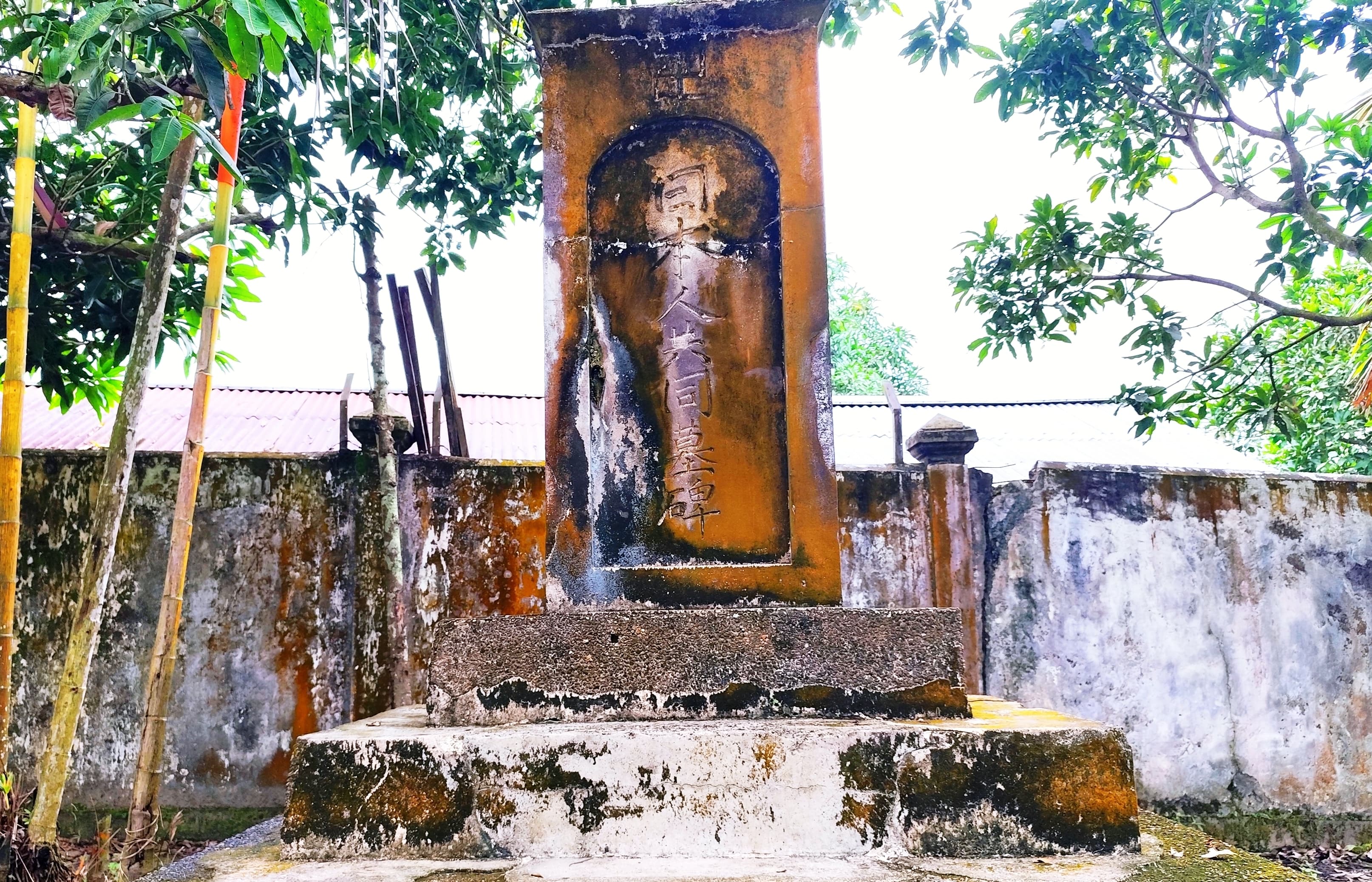 SEJARAH: Bentuk Tugu Perabuan Jepang yang berada Di Jl. Imam Bonjol, Gang III Markoni, Tarakan.FOTO:&nbsp;NATANAEL/RADAR TARAKAN