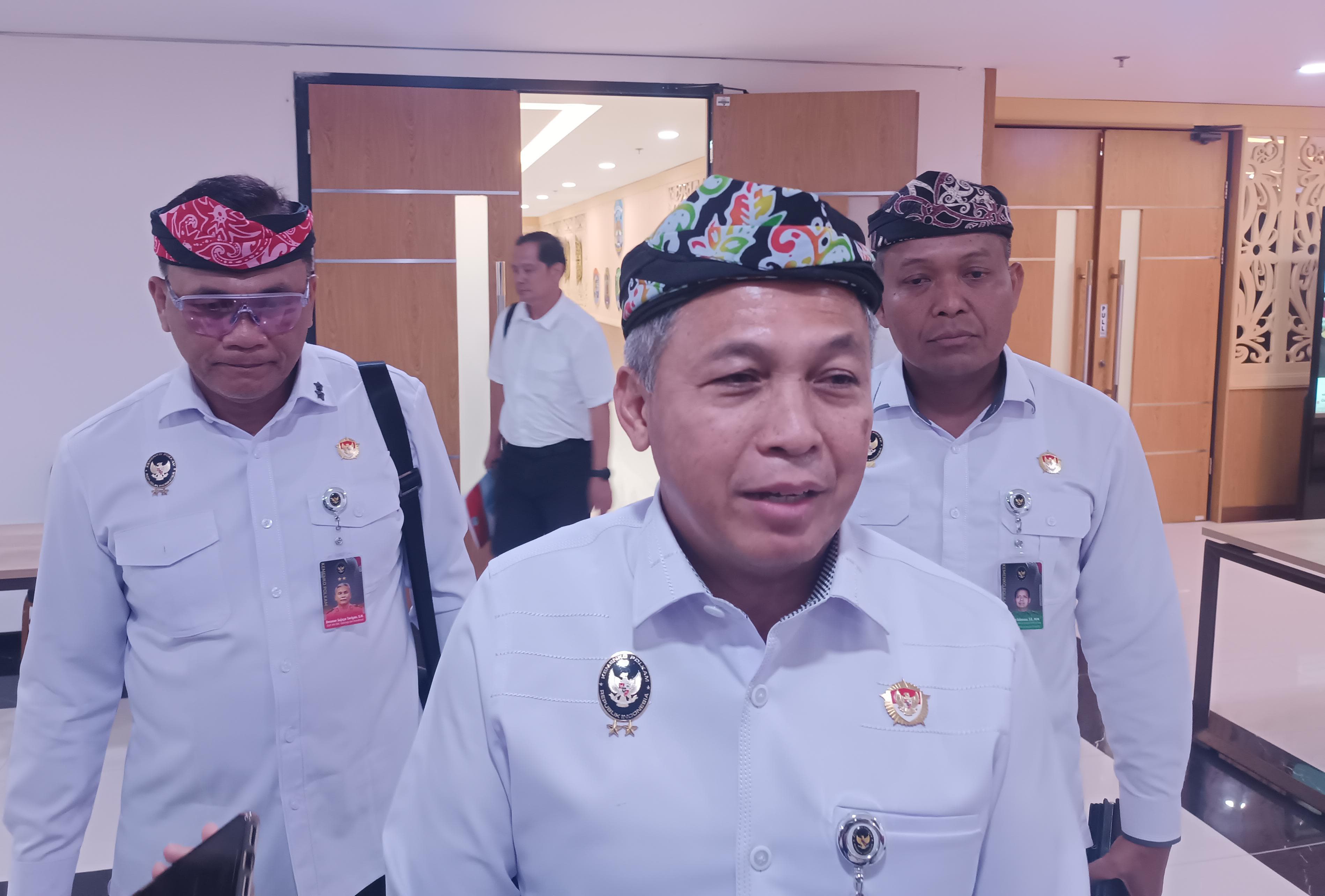 Staf Ahli Bidang Ketahanan Nasional Menko Polkam RI - Marsda TNI Oka Prawira. FOTO: IWAN K/RADAR TARAKAN