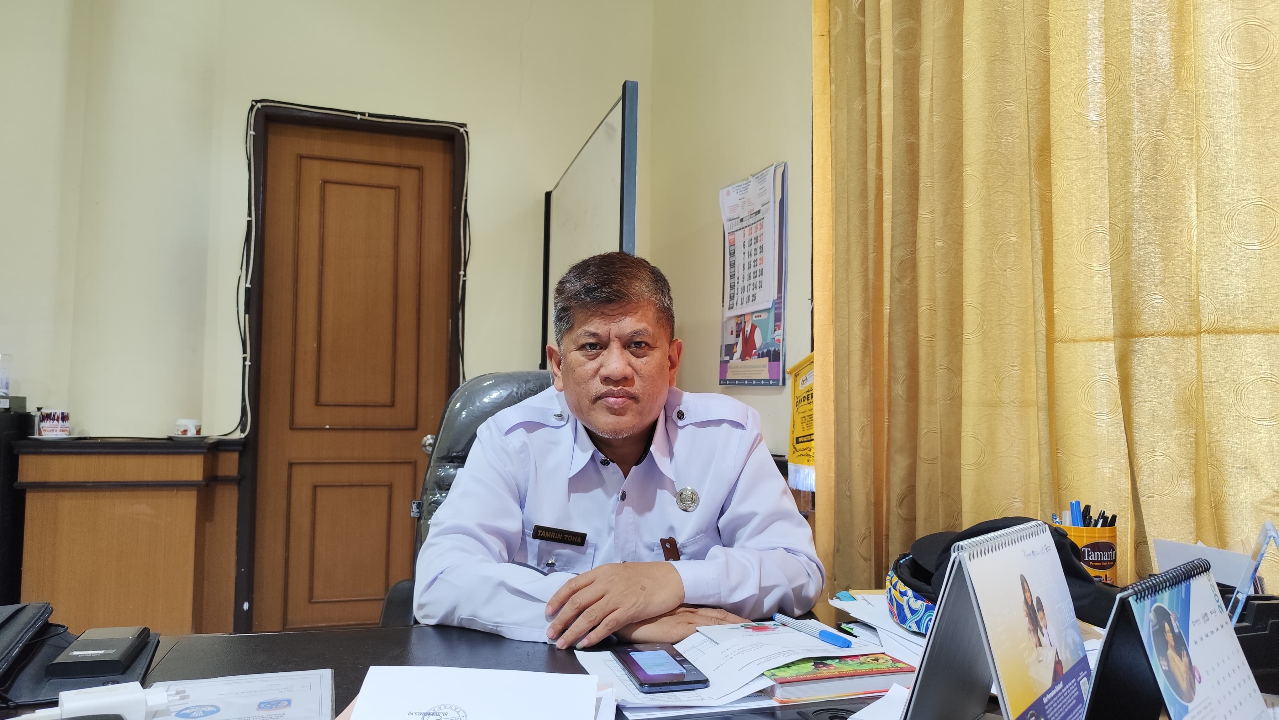 Kepala Disdik Tarakan, Tamrin TohaFOTO:&nbsp;NATANAEL/RADAR TARAKAN.