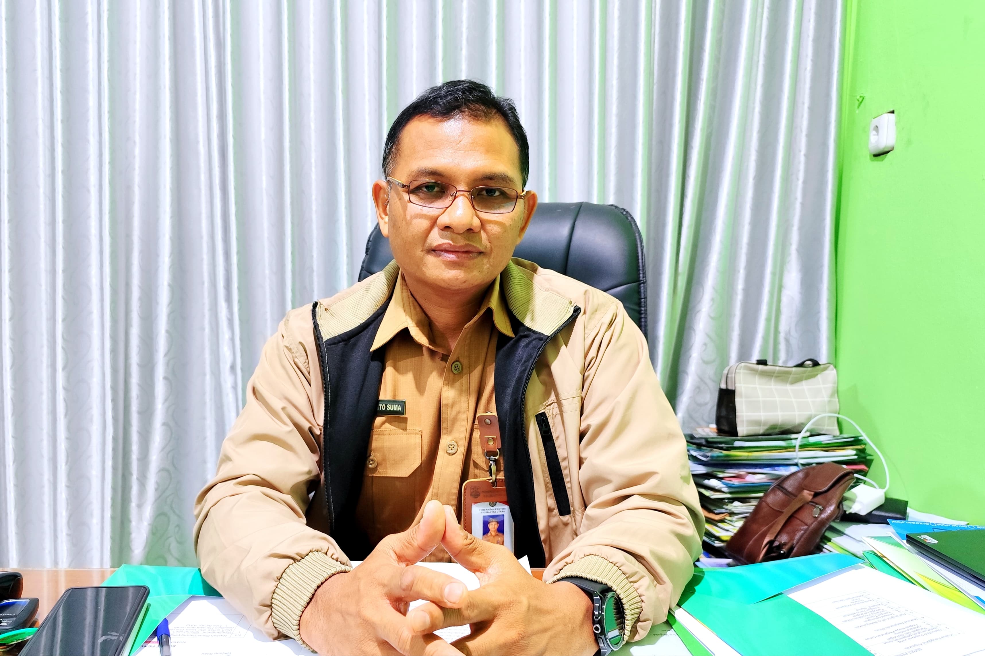 Kepala UPTD KPH Tarakan, Ridwanto Suma.FOTO:&nbsp;NATANAEL/RADAR TARAKAN.