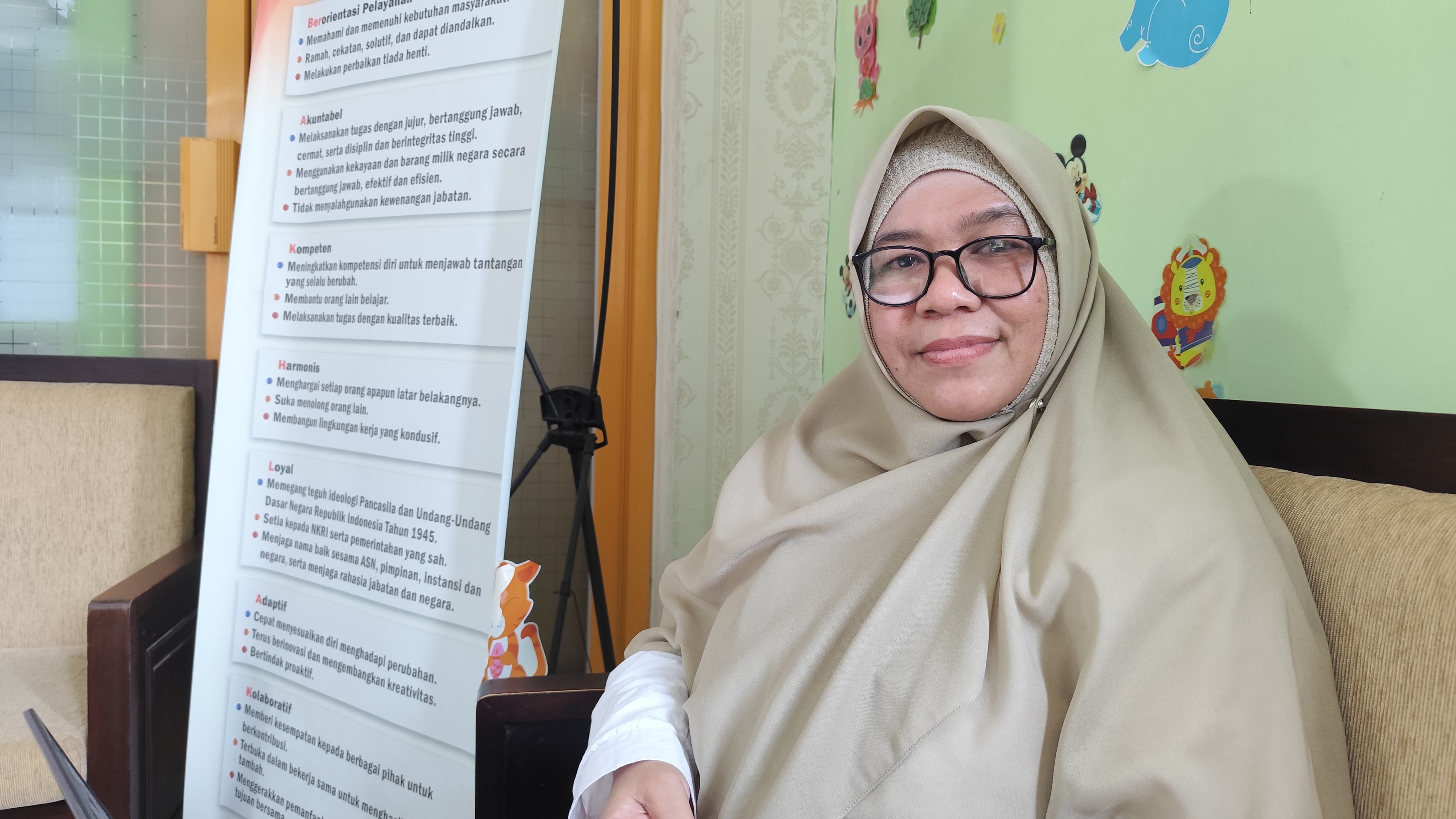 Pengelola Program Gizi dan Anak Dinkes Tarakan,Susanna, A.Md.Keb.FOTO:NATANAEL/RADAR TARAKAN.