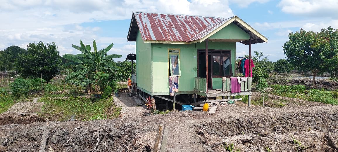 TRANSMIGRASI : Pemukiman warga di SP 6B Desa Tanjung Buka, Kecamatan Tanjung Palas Tengah, Bulungan.