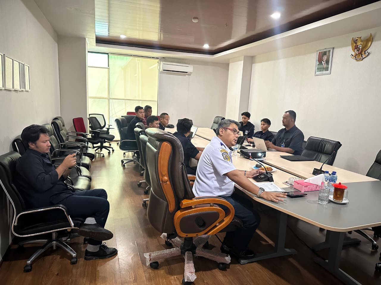 RAKOR : Otban Wilayah VII Balikpapan melakukan rakor dengan instansi terkait untuk penetapan NLE di Bandara APT Pranoto Samarinda dan Juwata Tarakan FOTO:ISTIMEWA