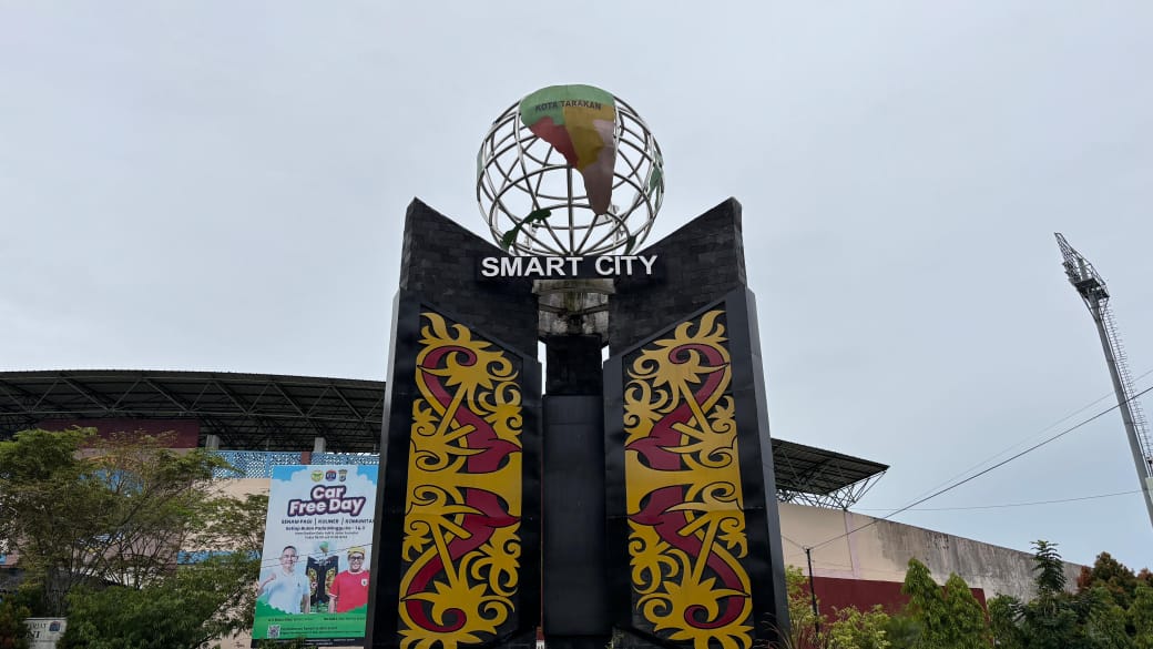 SMART CITY: Tugu Smart City, Kota Tarakan FOTO:WILDAN/RADAR TARAKAN
