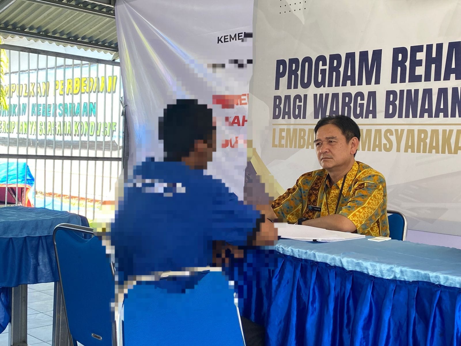REHABILITASI NARKOBA : Warga binaan di Lapas Kelas IIA Tarakan saat menjalani rehabilitasi